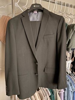 J.M Haggar black suit