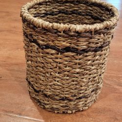 Jute Basket/ Trash Can