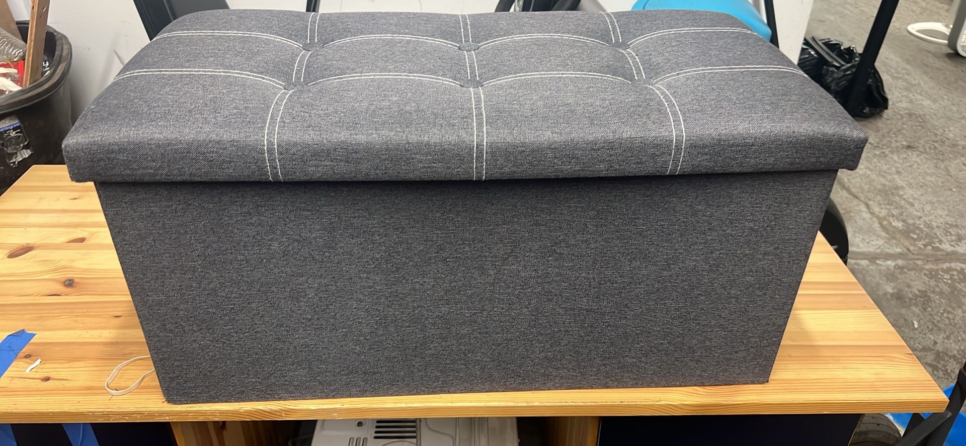 30”x15”x15” Good Condition Storage Ottoman