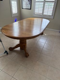 Solid oak table