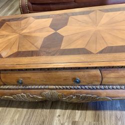 Three Wood Living Room Tables 