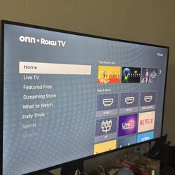 55in Onn Roku TV + Smart Remote