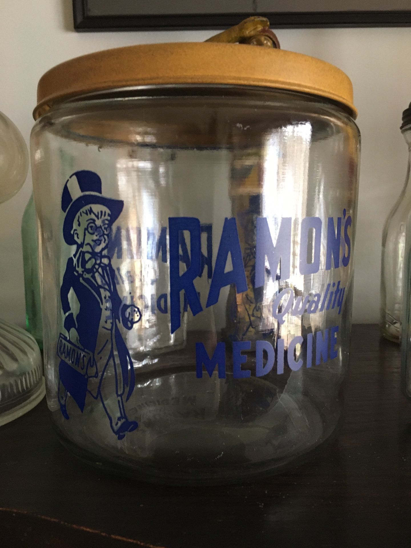 Vintage Ramon’s Glass Jar Store Display