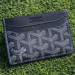 Real Gray Goyard Card Holder