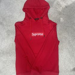 Supreme x LV Red Hoodie