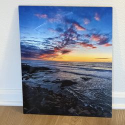 San Diego Sunset Cliffs Metal Wall Art – Coastal Ocean Sunset Print