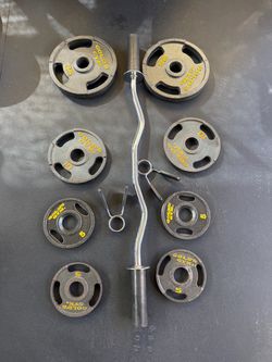 Curl Bar With Weights