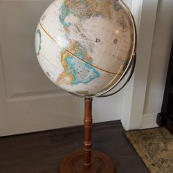 Replogle 16-Inch Floor Globe – Vintage Style w/ Wood Stand