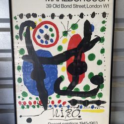 Vintage 1966 Joan Miro Marlborough London Exhibition Print (Mid Century Modern)