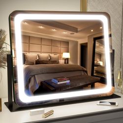Black Stand Vanity Mirror New! $45.00