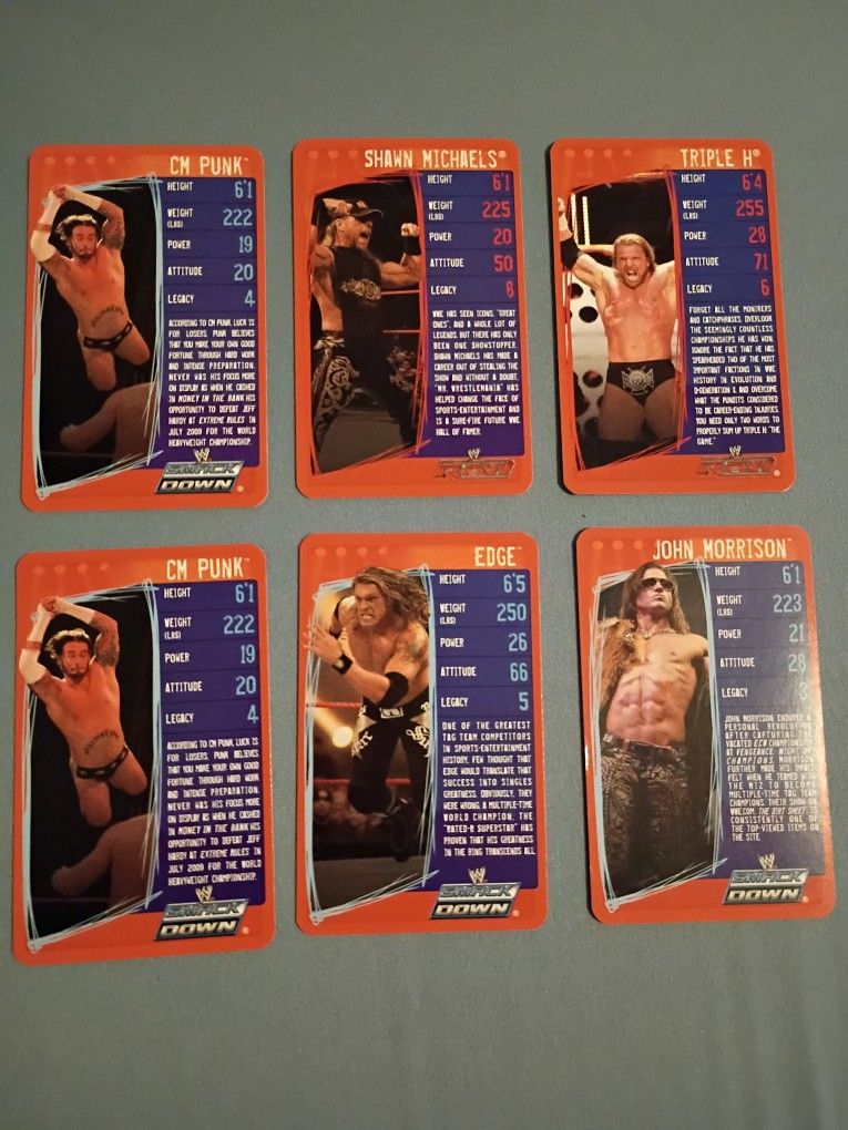 WWE Top Trumps Cards 2009
