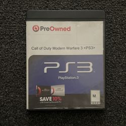Call Of Duty Modern Warfare 3 PS3