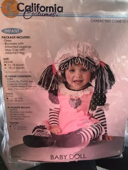 12-18 Months Baby Doll costume