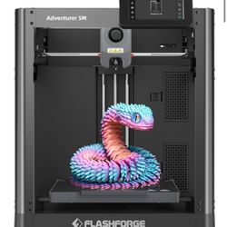 FLASHFORGE Adventurer 5M 3D Printer with Fully Auto Leveling, Max 600mm/s High Speed Printing, 280°C Direct Extruder with 3S Detachable Nozzle, Core X