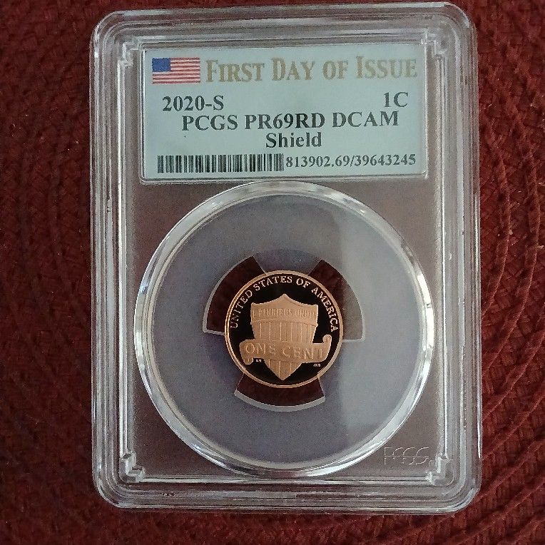 2020-S Lincoln Shield Cent Proof PR69