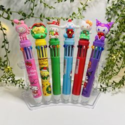 Sanrio family multicolored christmas pens