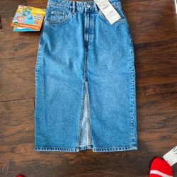 ZARA High Rise midi Skirt