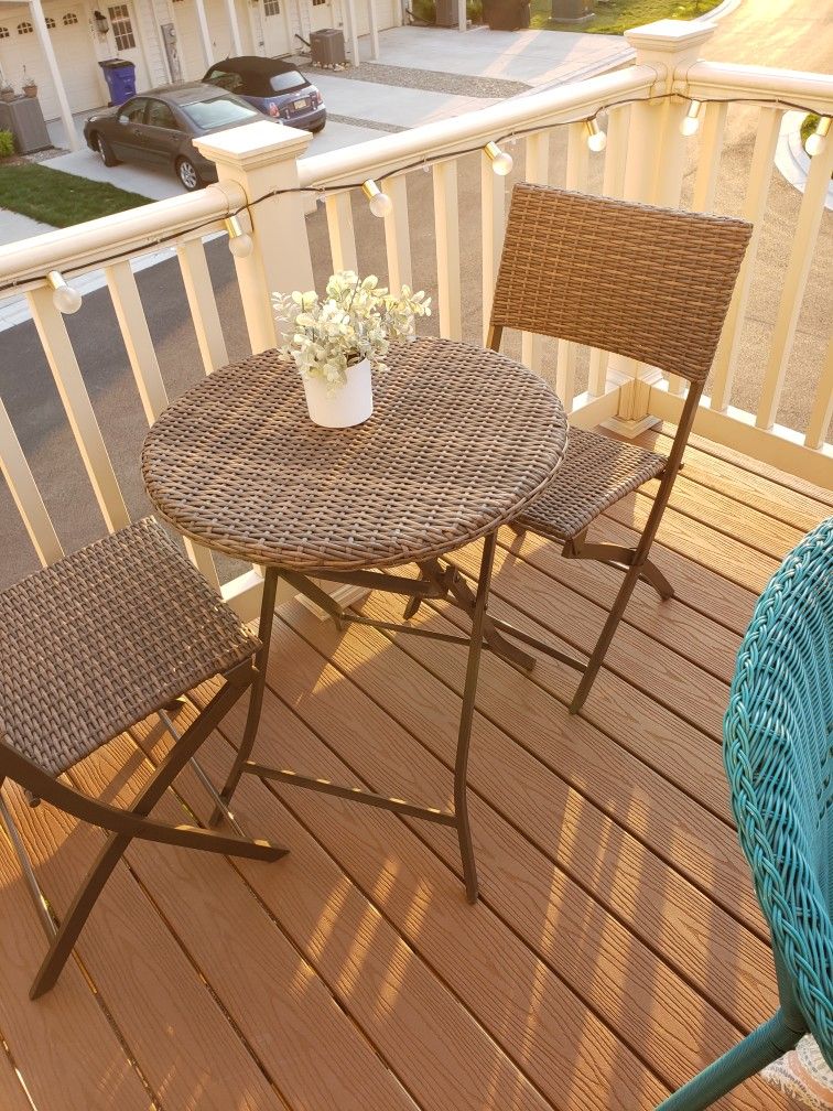 Wicker Bistro Set