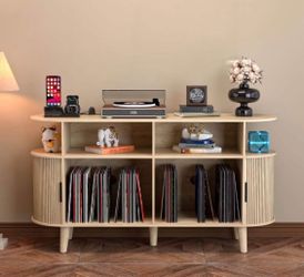  Large Round Record Player Stand