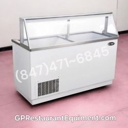 NEW Commercial 47" Ice Cream Dipping Cabinet Ice Cream Freezer