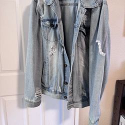 Distressed Jean Jacket