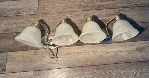 Pair of Maxim Lighting 2-Light Bathroom Vanity Fixtures - Brushed Nickel