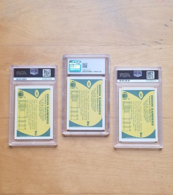 Barry Sanders & Deion Sanders Rookie Lot. (23) Card's