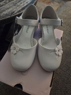 White Dress Toddler Shoes Size 9