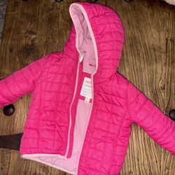 2T Pink Puffer Jacket