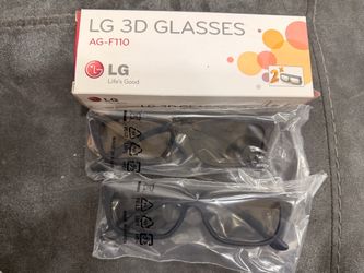 LG AG-F110 Cinema 3D Glasses (2-Pack) – Excellent Condition