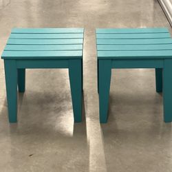 Palms Modern Adirondack Square Outdoor Side Table  Ideal for the porch or patio, this side table is perfect for holding your drinks or snacks on top. 