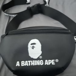 Bape ape logo waist bag