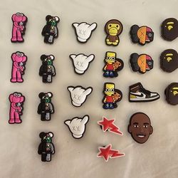 KAWS x  BAPE x Elmo x Gucci Croc Charms