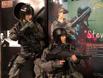 Elite Force and Dragon Models 12 inch Figures w/boxes and Accessories “NAVY SEALS”