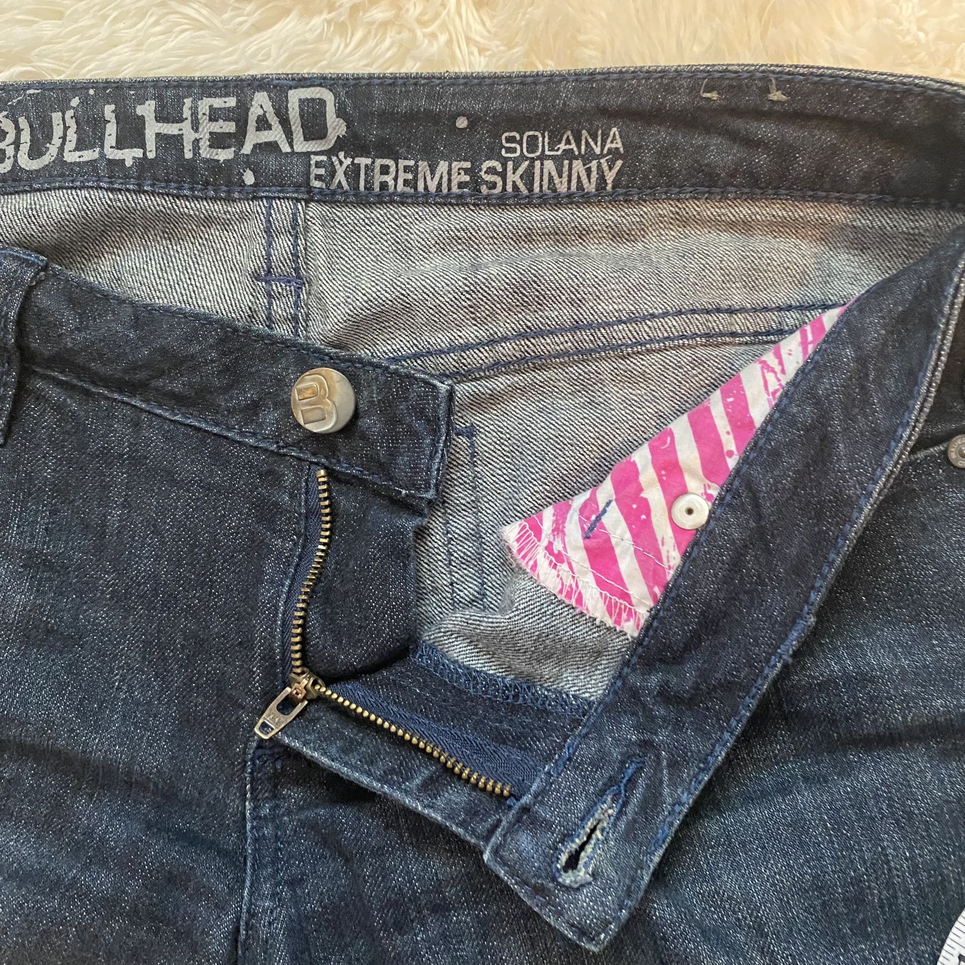Bullhead Solana Extreme Skinny 9R Dark Blue Jeans