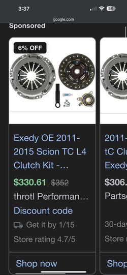2011-2016 Scion Tc Clutch