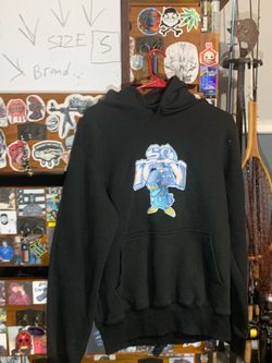 Black hoodie embroidered size small