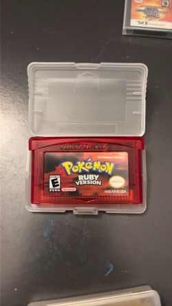 Pokémon Ruby Version (Game Boy Advance) - Reproduction Fan Cartridge with Case