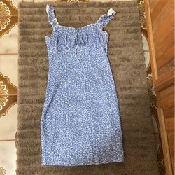 New Size Small Blue And White Flower Dress See My Page 