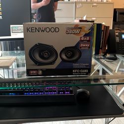 Kenwood KFC-C680 6x8” 3-Way Speakers – 360W Peak – Car Audio Upgrade