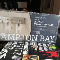 Brand new bathroom light fixture.