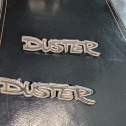 Original 1972 - 1976 Plymouth Duster Emblem Black