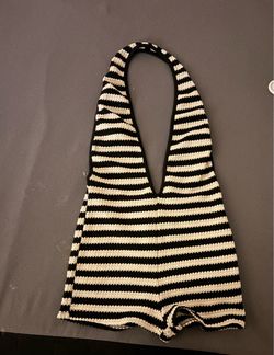 Stripped romper