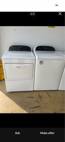 Whirlpool washer and electric dryer