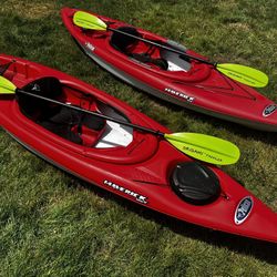 His & Hers Matching Pelican Maverick Kayaks Kayak Kyak