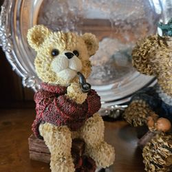 Bear With Pipe Decor