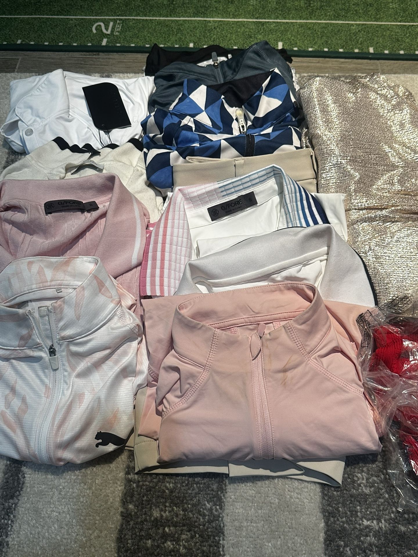 Women’s Size small Lot Of Clothing 10 Tops 1 Bikini Top 1 Pair Shorts & Dress