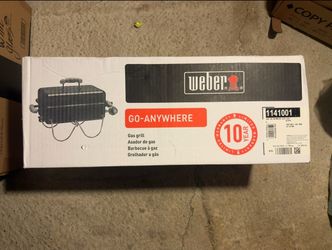 NEW Weber Go-Anywhere Portable Gas Grill 1141001 – In Box