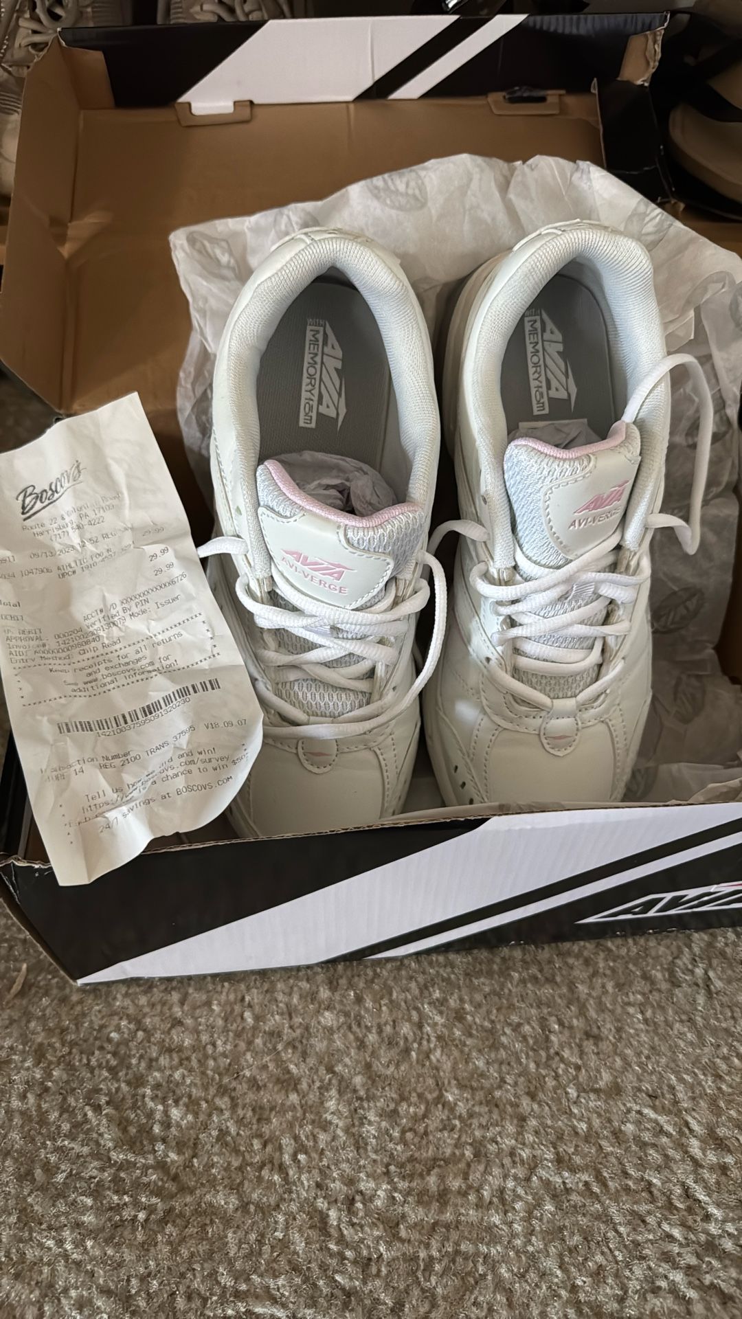 New Athletic Sport Sneakers Size 7 With Receipt 