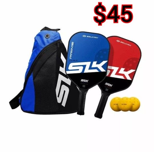 Selkirk SLK PRIME The Ultimate Premium Pickleball Set 2 Paddles 3 Balls + 1 Bag